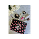 QUEEN BEE Black Floral Makeup Bag NEW! - Quilted Koala