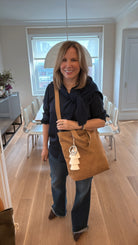 Vegan Suede Crossbody Bag in Mocha with TWO GIFTS! CYBER OFFER! - Quilted Koala