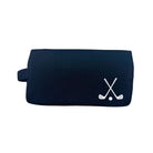 Navy Dopp Bag- White Matte Golf Clubs - Quilted Koala