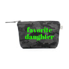 FAVORITE DAUGHTER Makeup Bag in Black Camo  NEW! - Quilted Koala