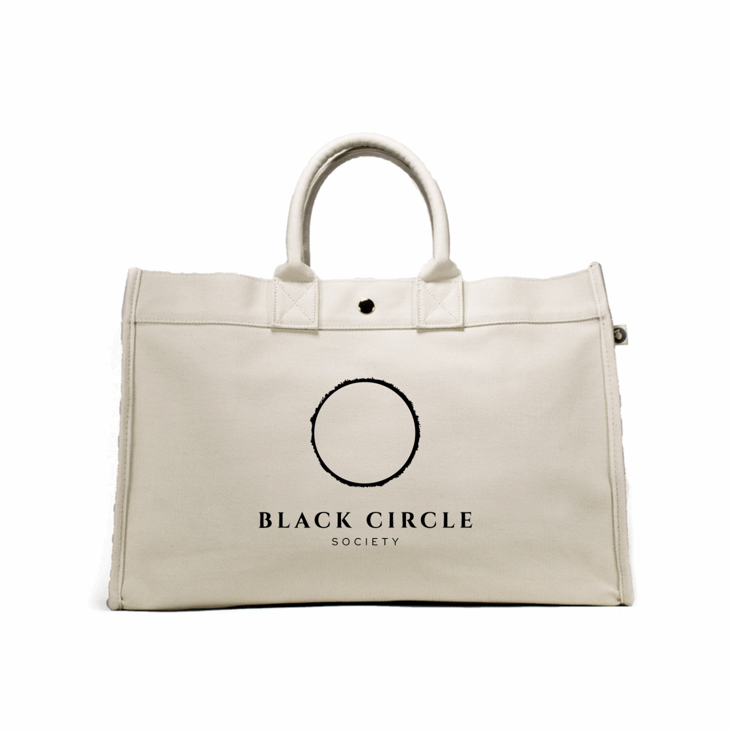 Natural East West Bag with Black Matte BCS Logo - Quilted Koala