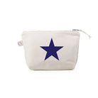 USA Star Makeup Bag - Natural with Navy Matte - Quilted Koala