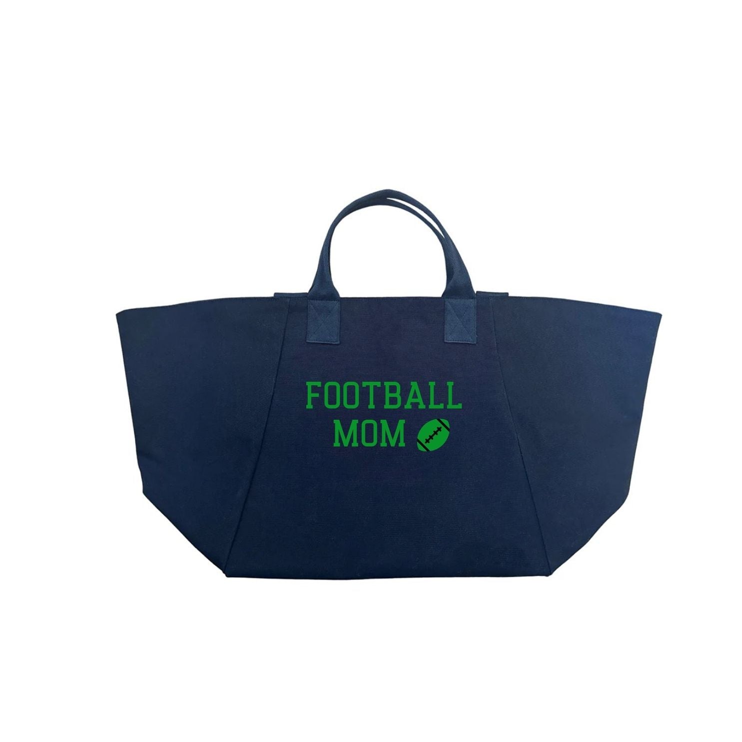 FOOTBALL MOM BAG - Navy with Green NEW! - Quilted Koala