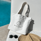 Natural Midi Everything Bag with Black Matte BCS Logo - Quilted Koala