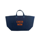 CHEER MOM BAG - Navy with Orange - Quilted Koala