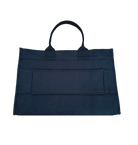 NEW! Anywhere Bag with Trolley Sleeve in Navy MONOGRAM STRIPE - Quilted Koala