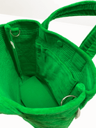 Quilted Velvet Electric Green Soho Crossbody Bag + FREE Makeup Bag Just $32 - Quilted Koala