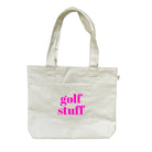 Natural Midi Everything Bag- Neon Pink GOLF STUFF - Quilted Koala
