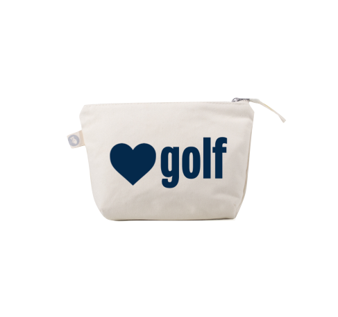 Makeup Bag Natural with GOLF HEART - Quilted Koala