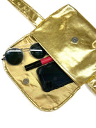 Gold Metallic Adjustable Belt Bag - Quilted Koala