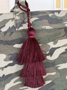 Green Camo East West Bag + FREE Bordeaux Tassel + FREE Gold Jewelry Pins - Quilted Koala