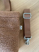 Midi Town Crossbody Bag: Mocha Sherpa - Quilted Koala