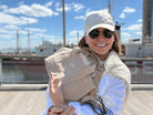 The Seaport Boat Bag - Stone Canvas Mini Monogram - Quilted Koala