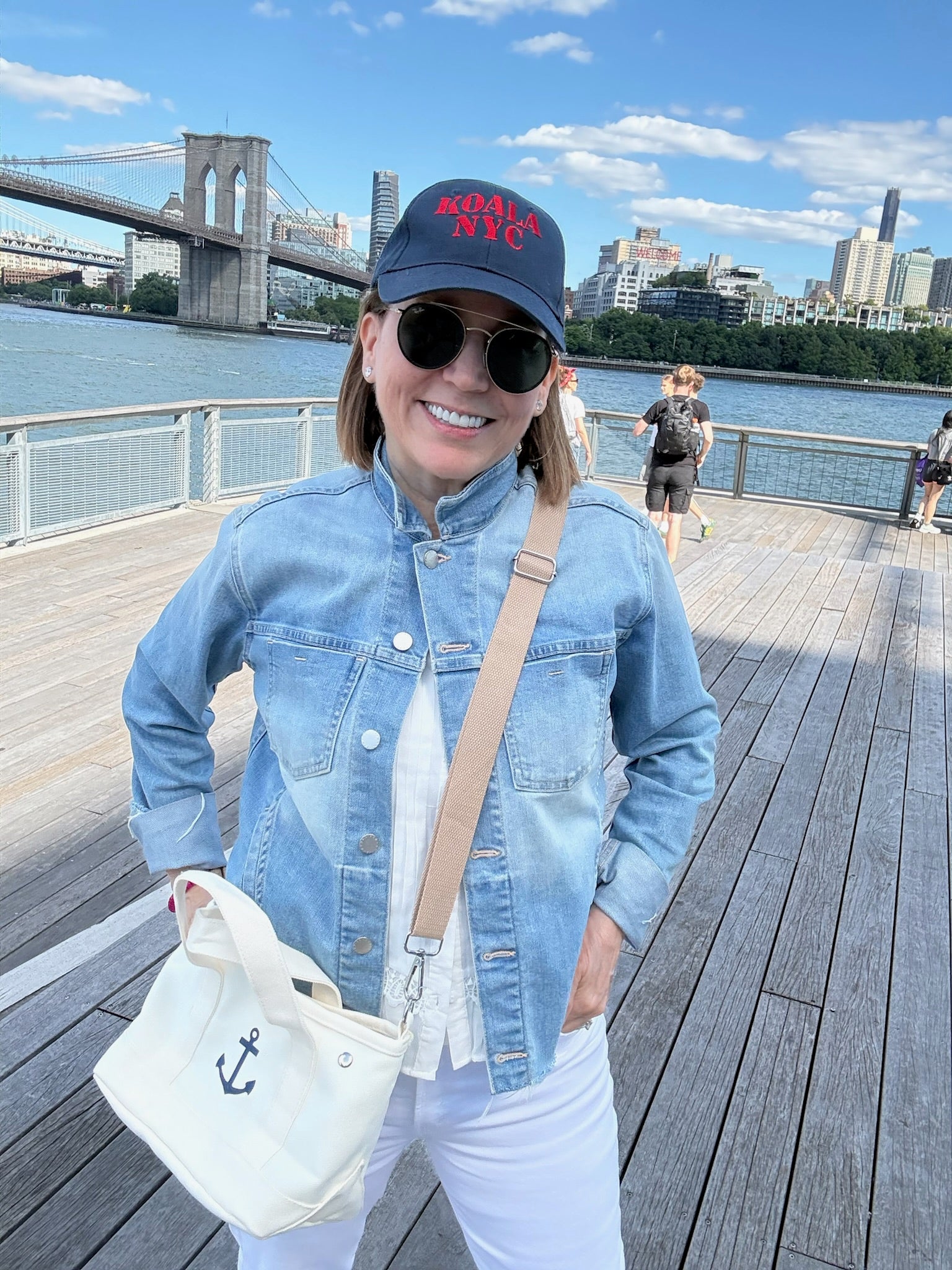 The Seaport Boat Bag - Natural Canvas - Quilted Koala