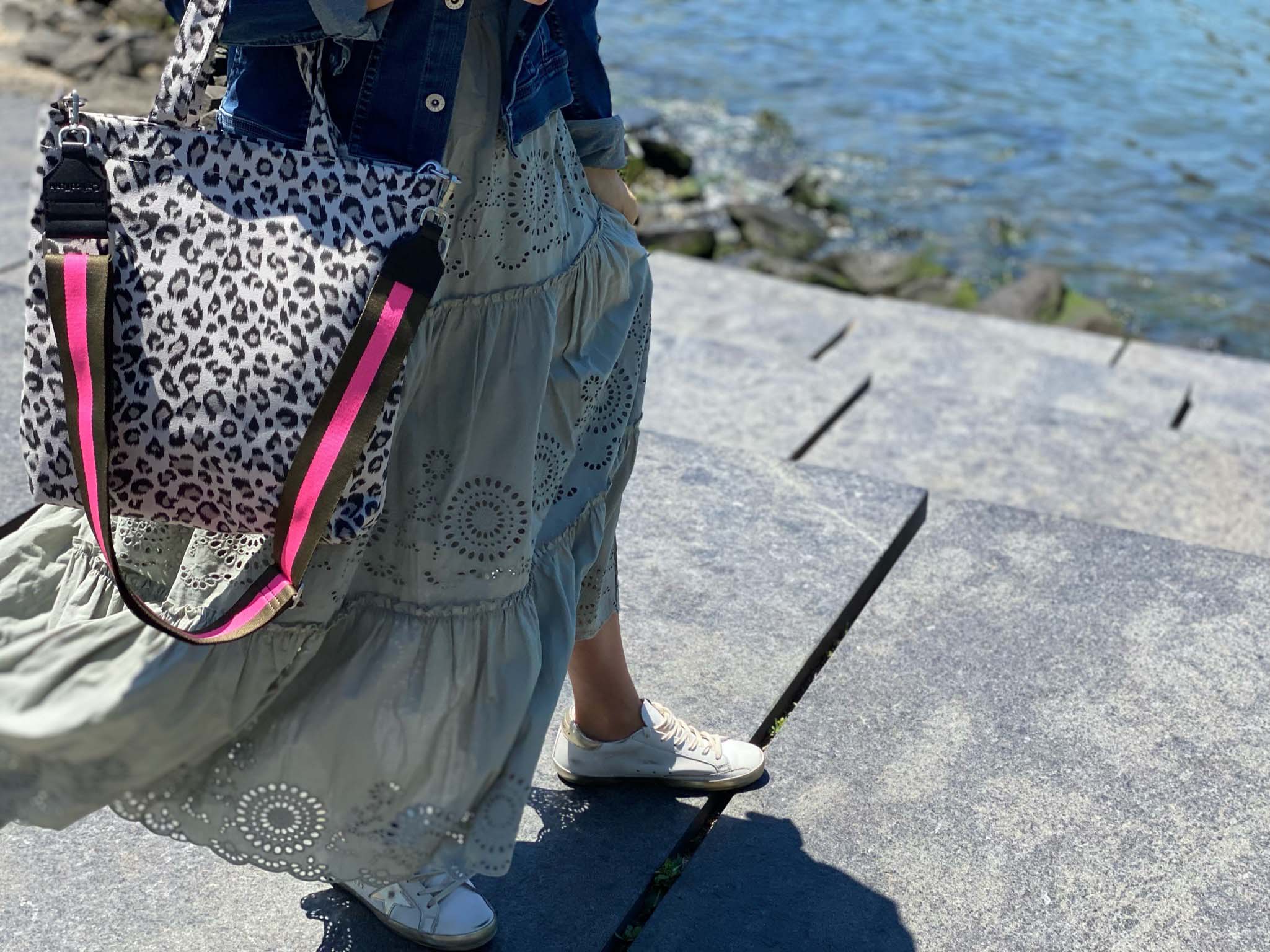 Leopard Town Bag - Quilted Koala