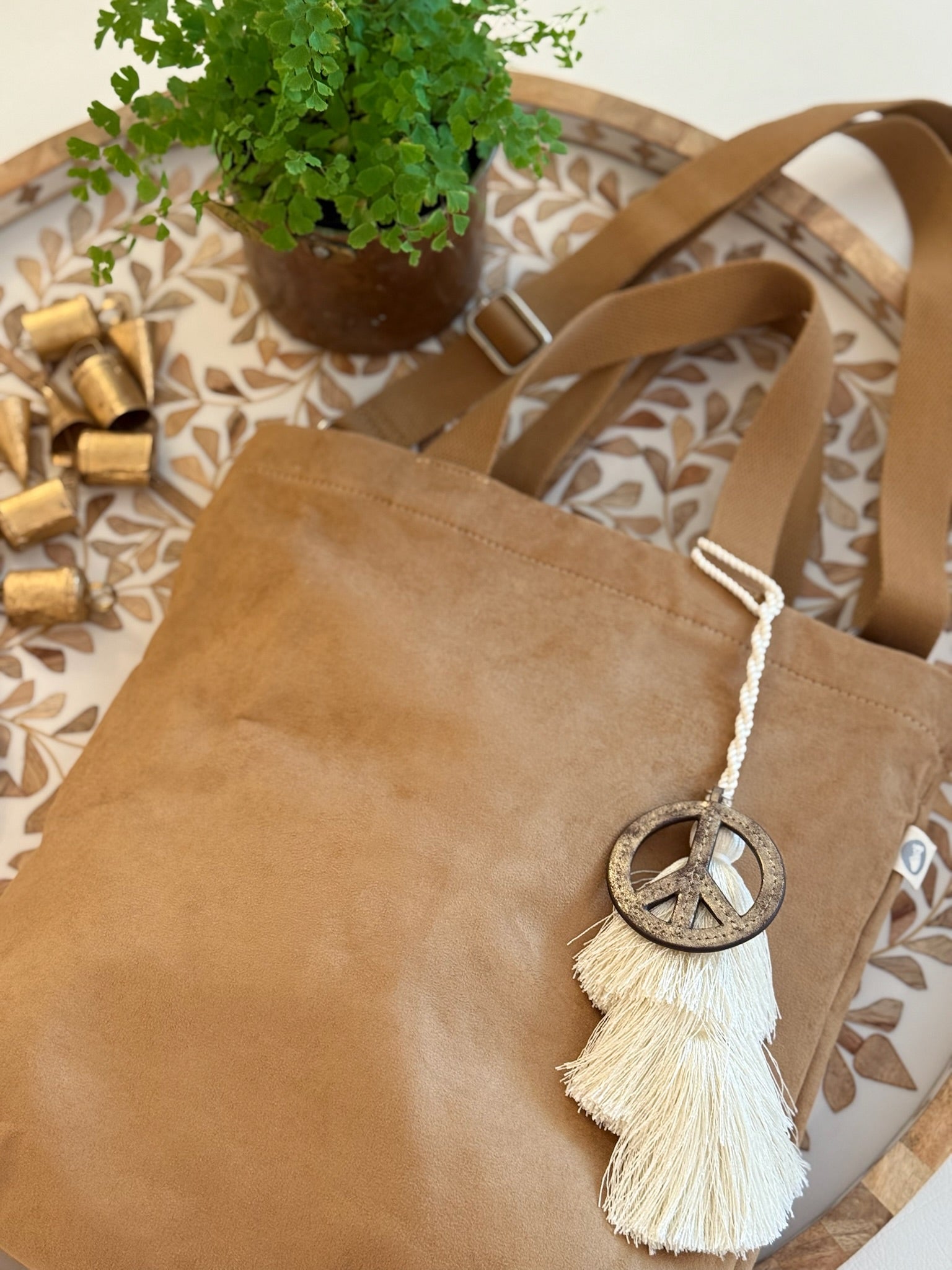 Vegan Suede Crossbody Bag in Mocha with TWO GIFTS! CYBER OFFER! - Quilted Koala