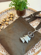 Vegan Suede Crossbody Bag in Olive with TWO GIFTS! CYBER OFFER! - Quilted Koala