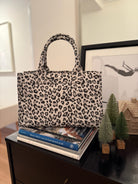 SPECIAL! Leopard Midi East West Crossbody + FREE Leopard Clutch - Quilted Koala