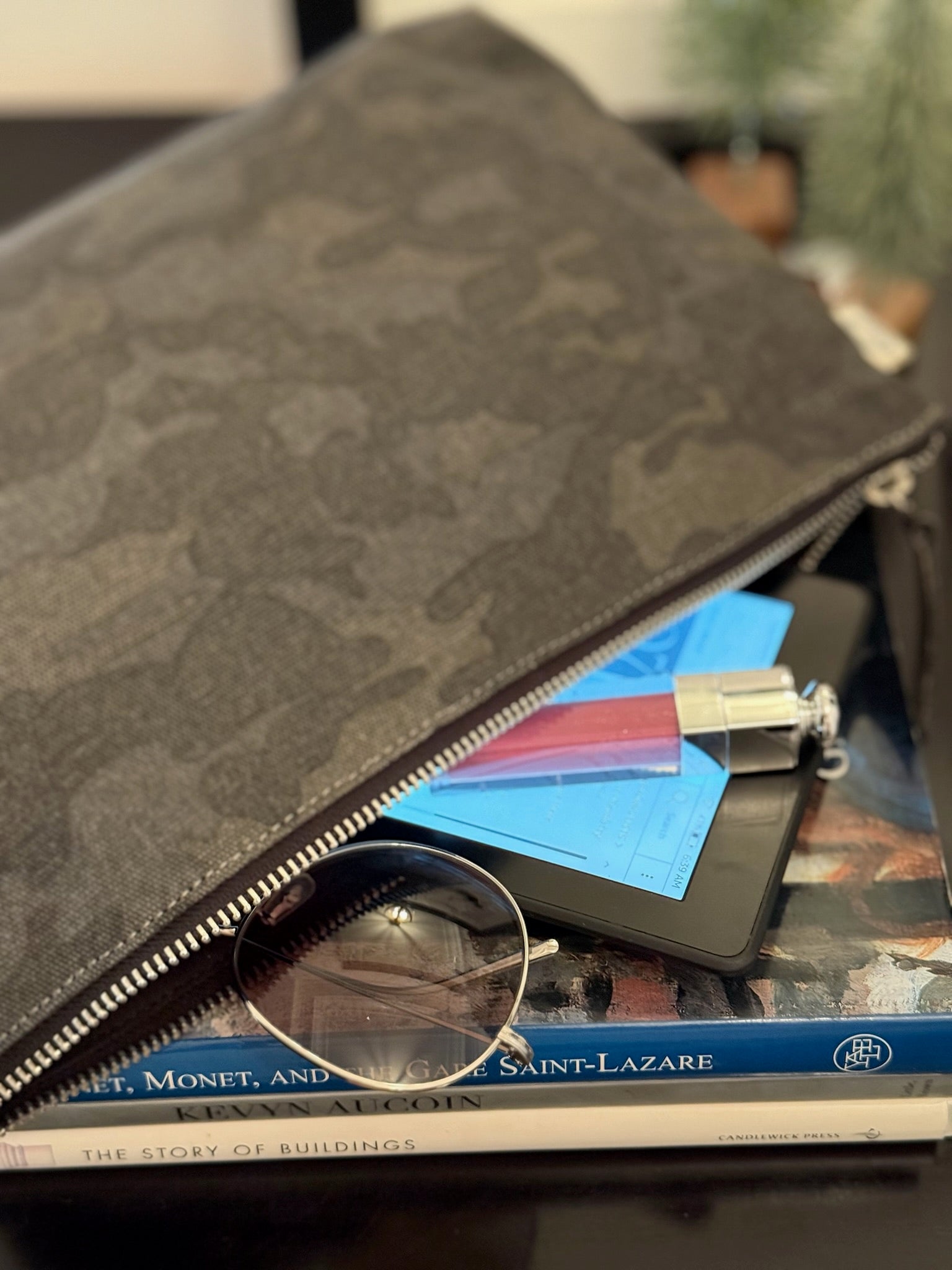 SPECIAL! Black Camo Midi East West Crossbody + FREE Black Camo Clutch - Quilted Koala