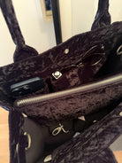 SPECIAL! Black Velvet Midi East West Crossbody + FREE Black Velvet Clutch (Copy) - Quilted Koala