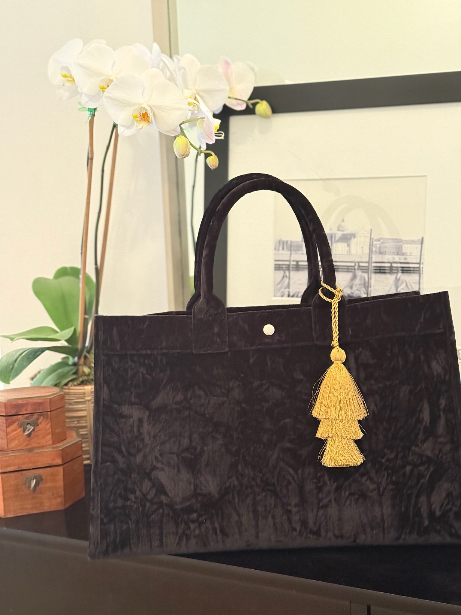 Red Flannel East West Bag + FREE Tassel + FREE Jewelry Pins Just