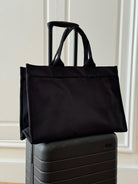 NEW! Anywhere Bag with Trolley Sleeve in Black - Quilted Koala