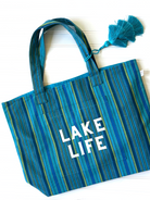 Blue Happy Stripe Everything Bag - White Matte LAKE LIFE - ONLY $44 WITH CODE: SUNNY - Quilted Koala