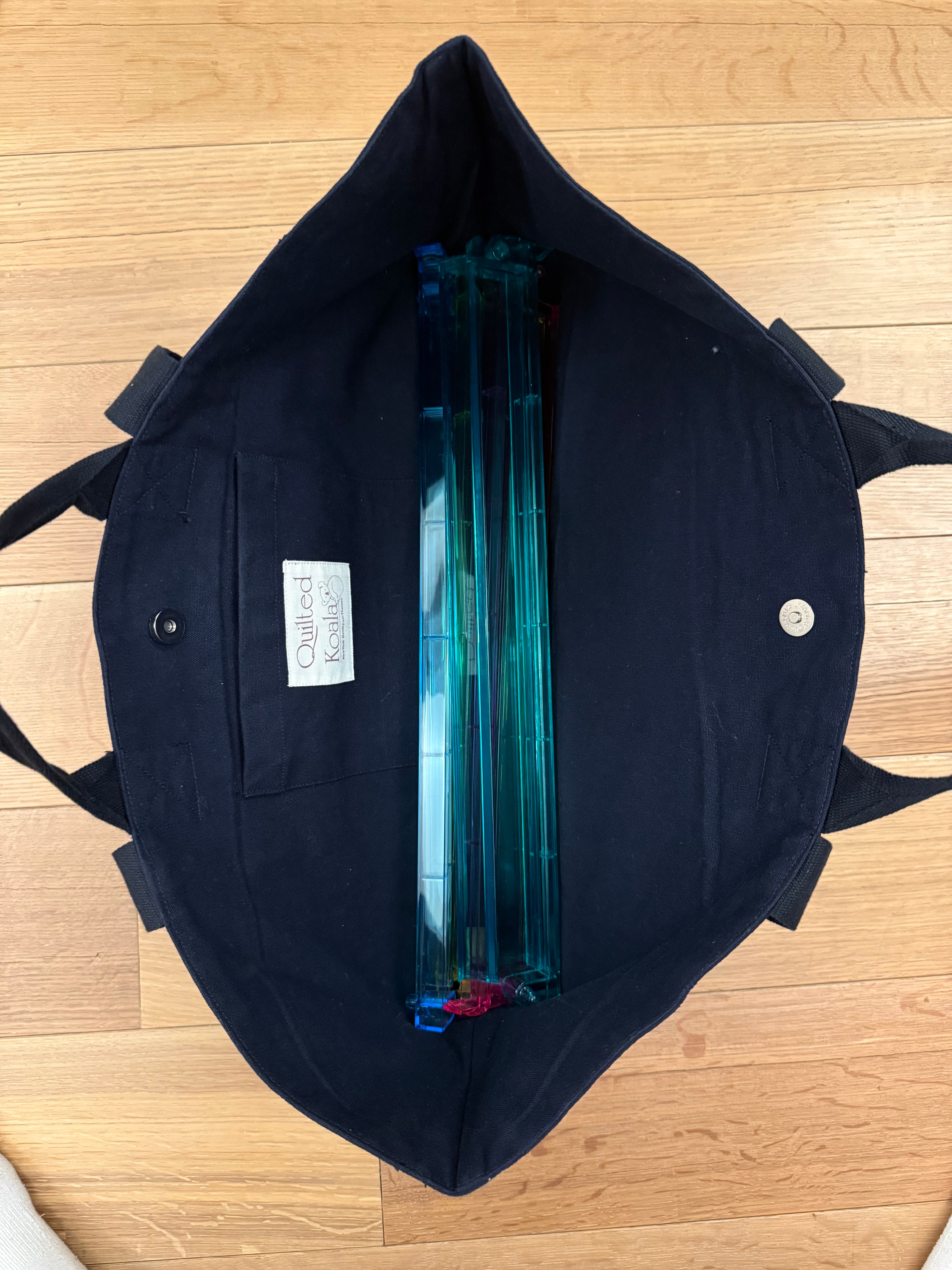 Mahjong Queen CHELSEA BAG - Navy and White - Quilted Koala