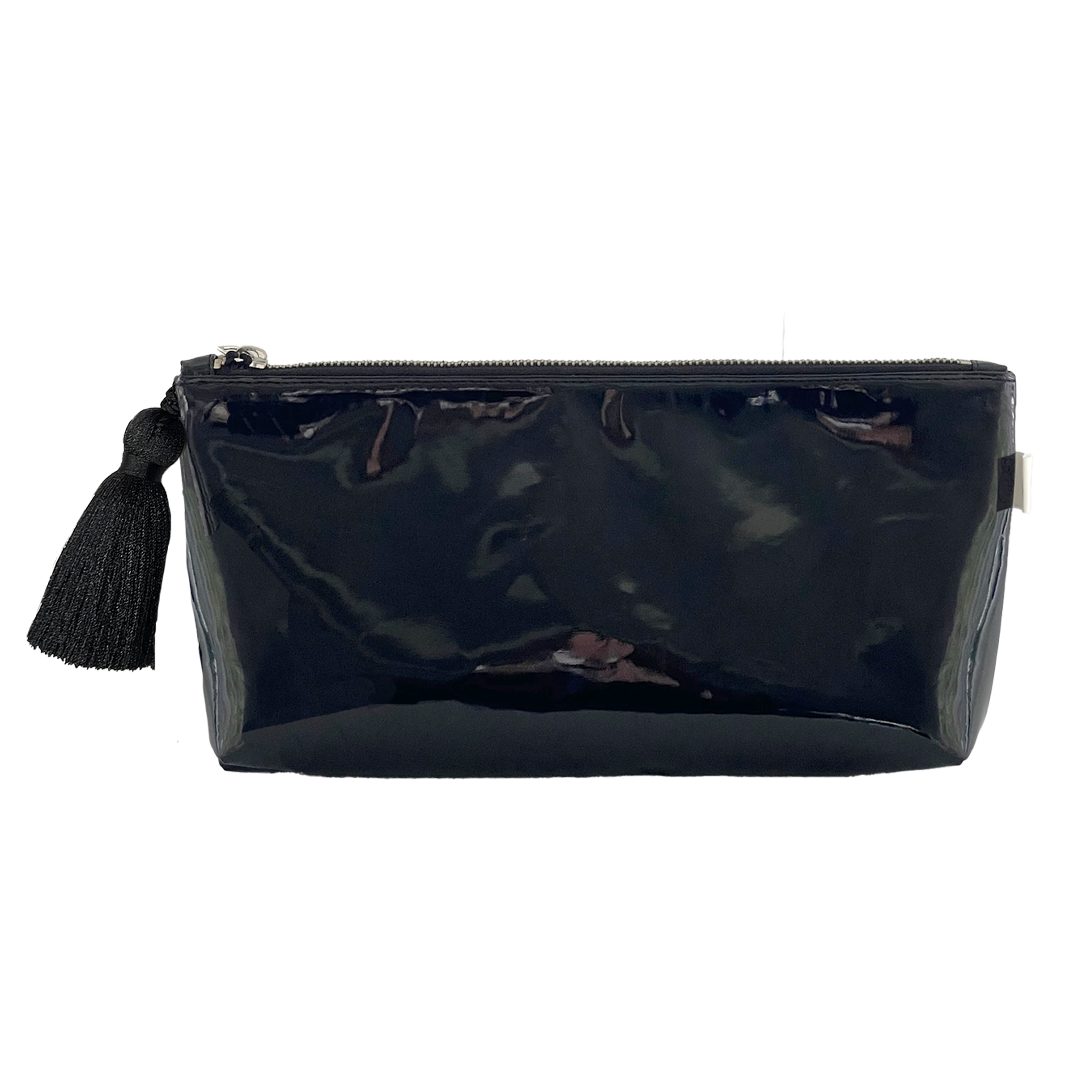 NEW! Black Metallic Hold Me Clutch - Quilted Koala