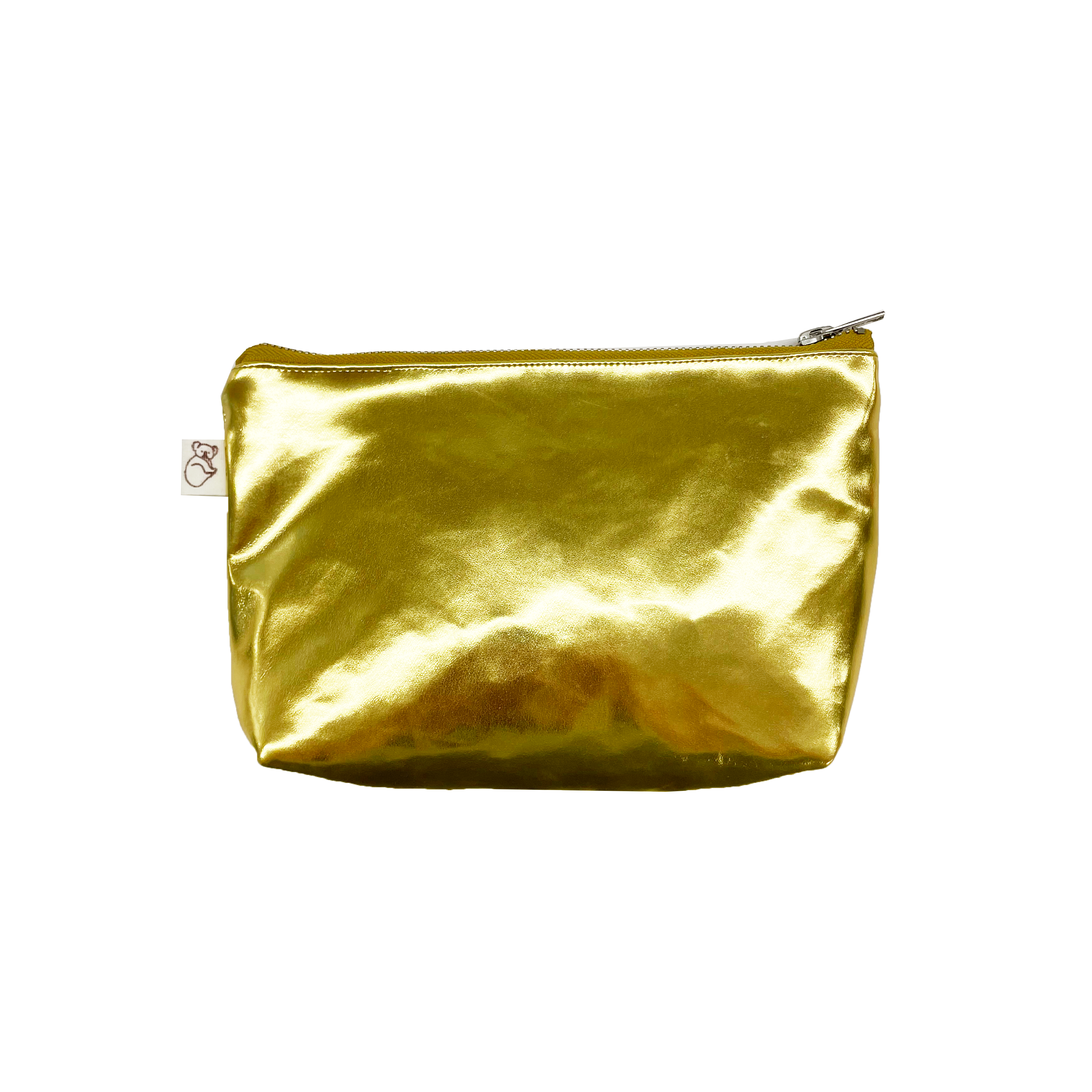 Gold Metallic Makeup Bag - Quilted Koala