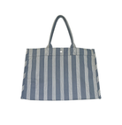 Koala Basics: East West Bag - Blue Ticking Stripes - Quilted Koala