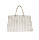 East West Bag - Sand Ticking Stripes - Quilted Koala