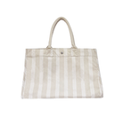 Koala Basics: East West Bag - Sand Ticking Stripes - Quilted Koala