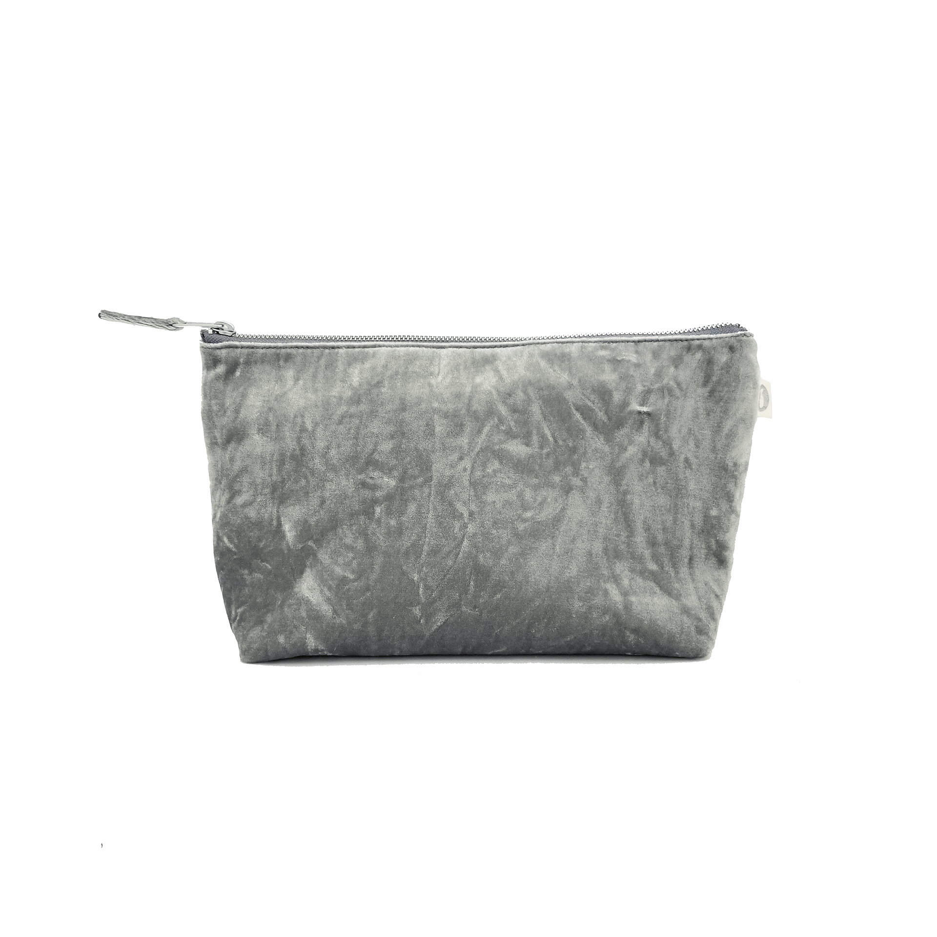 Clutch Bag Grey Crushed Velvet
