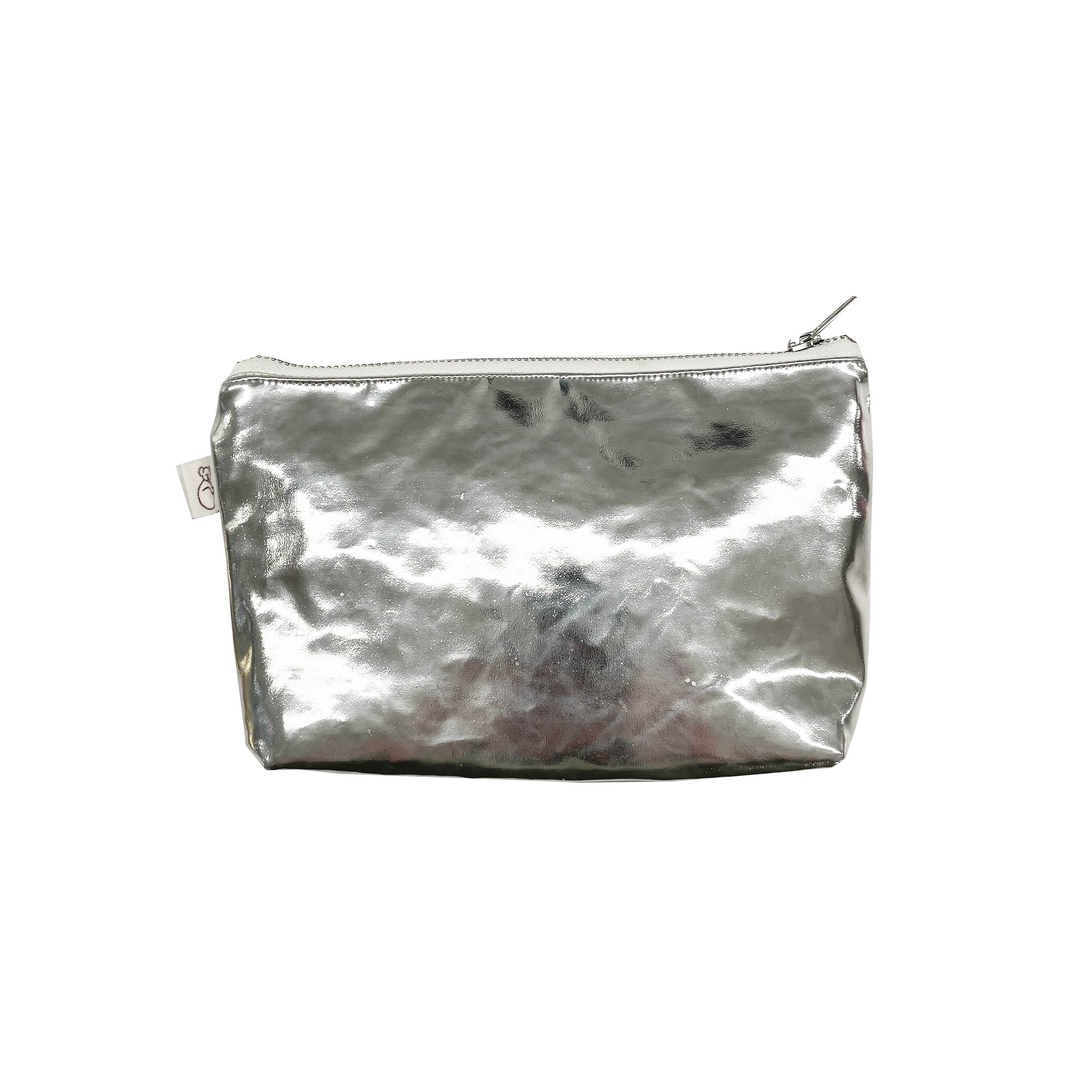 Silver Metallic Makeup Bag - Quilted Koala