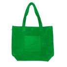 Quilted Velvet Everything Bag - Electric Green - Quilted Koala