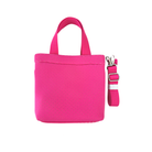 Midi Town Crossbody Bag:  NEON Pink Neoprene - Quilted Koala