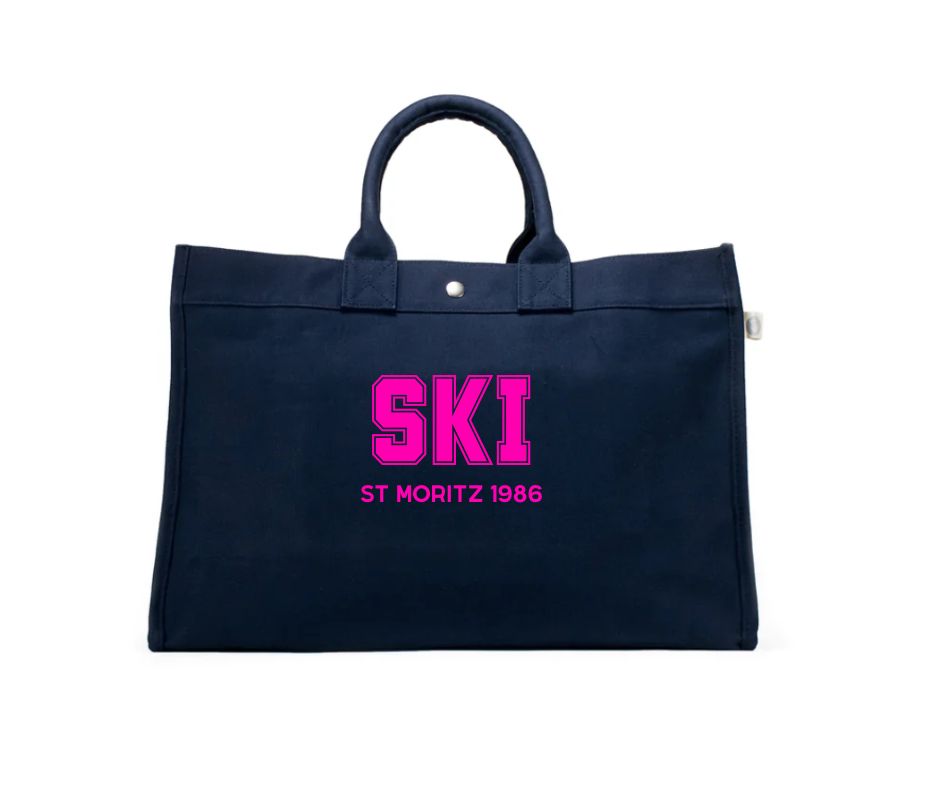 SKI - St Moritz 1986 East West Bag: Navy - NEW - Quilted Koala