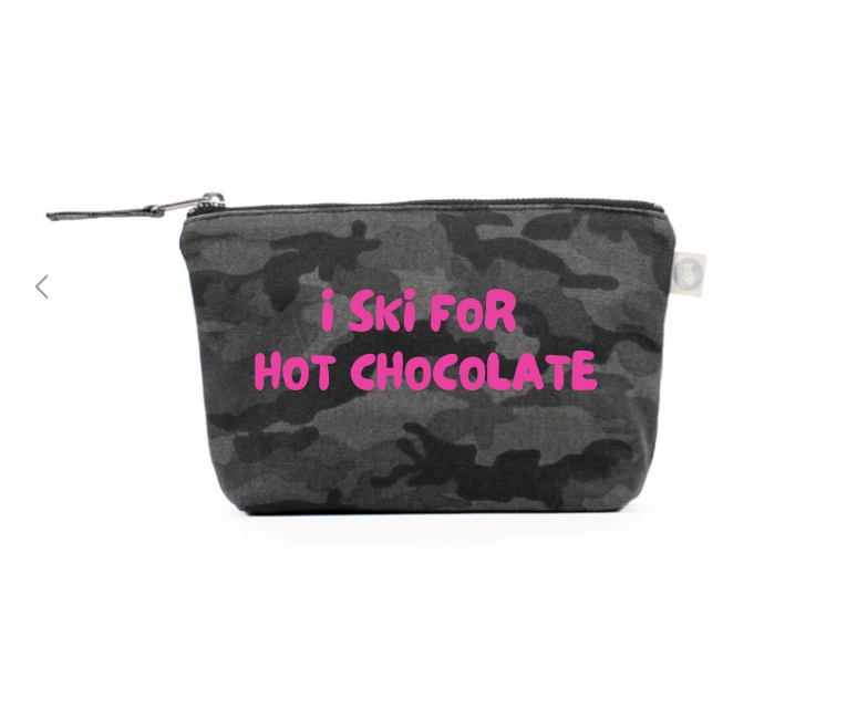 I SKI for Hot Chocolate Makeup Bag - Quilted Koala