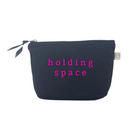 Holding Space Navy & Pink Makeup Bag - NEW! - Quilted Koala