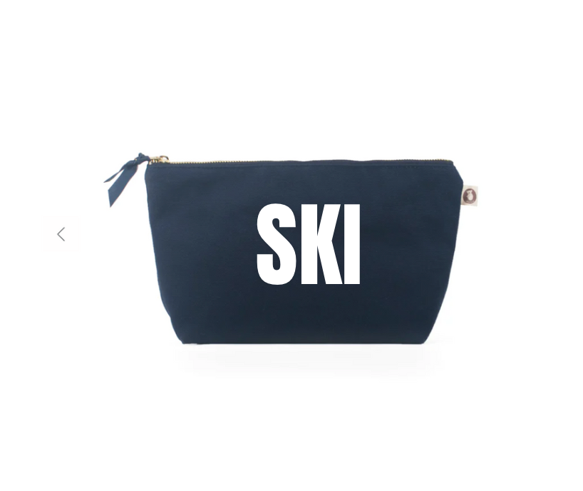 SKI Navy Makeup Bag - NEW! - Quilted Koala