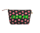 Black Floral Makeup Bag CUTIE PIE - Quilted Koala