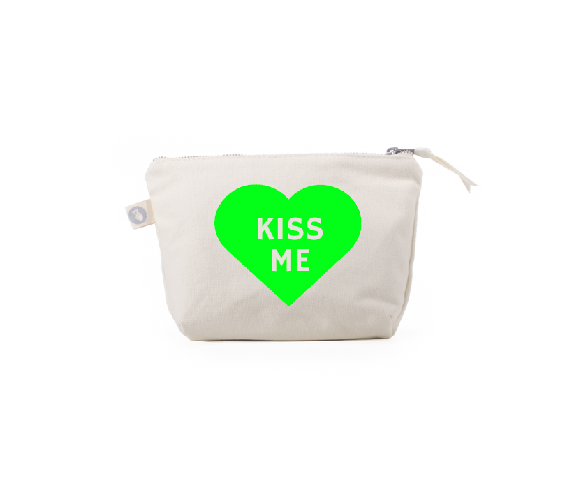 Valentine's Day KISS ME Neon Green - NEW! - Quilted Koala