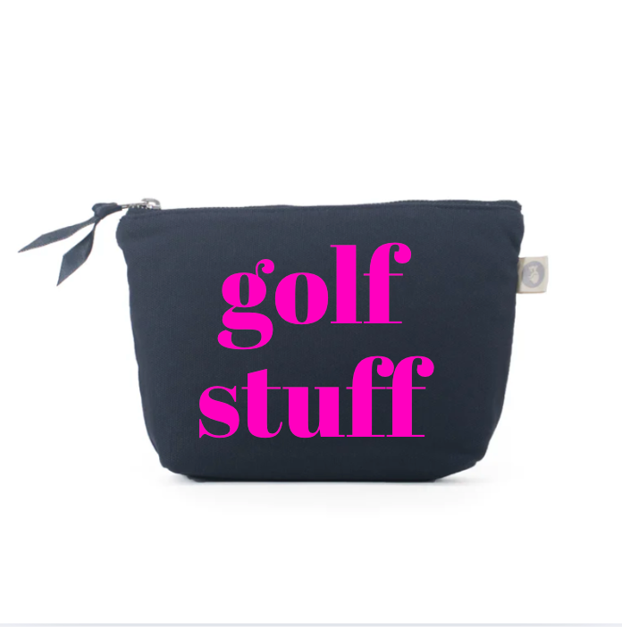 Golf Stuff Navy Makeup Bag - NEW! - Quilted Koala