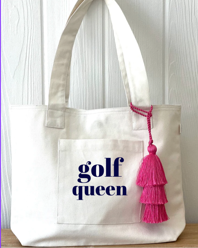 Midi Everything Bag - Natural- GOLF QUEEN NEW! - Quilted Koala