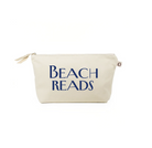 Clutch Bag: Natural with Navy Matte Beach Reads - Quilted Koala