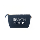 Clutch Bag: Navy with White Matte Beach Reads - Quilted Koala