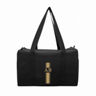 Daily Duffel - Black with a Monogram Stripe - Quilted Koala