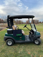 Golf Cart Anywhere Bag in Navy with Neon Green GOLF - Quilted Koala