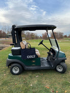 Golf Cart Anywhere Bag in Navy with White Matte GOLF - Quilted Koala